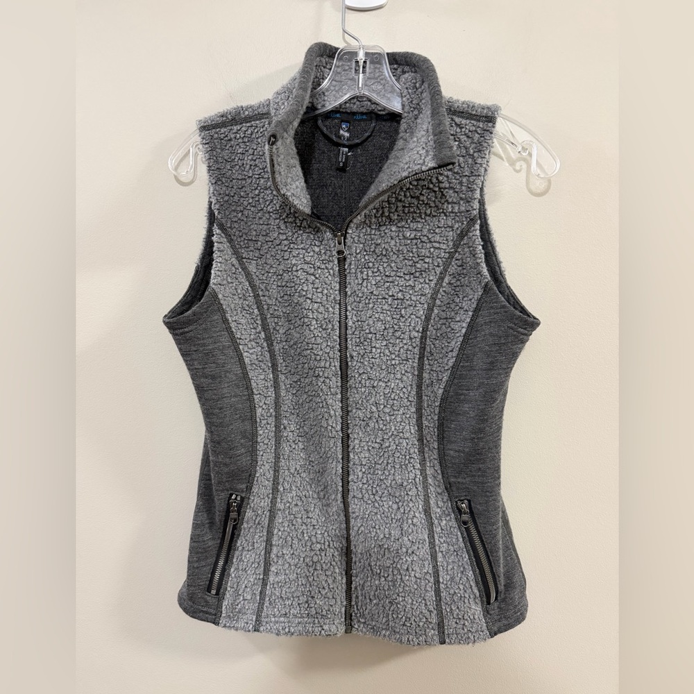 Kuhl Women's Charcoal Kozet Fleece Vest. Small